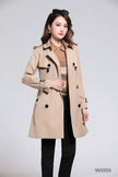 New Style Coat Pure Color Long Length Trench Coat