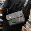 Fashion Plaid Crossbody Bags Vintage Leather Messenger Shoulder Bag Sling Backpack