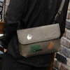 Fashion Plaid Crossbody Bags Vintage Leather Messenger Shoulder Bag Sling Backpack