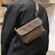 Fashion Plaid Crossbody Bags Vintage Leather Messenger Shoulder Bag Sling Backpack